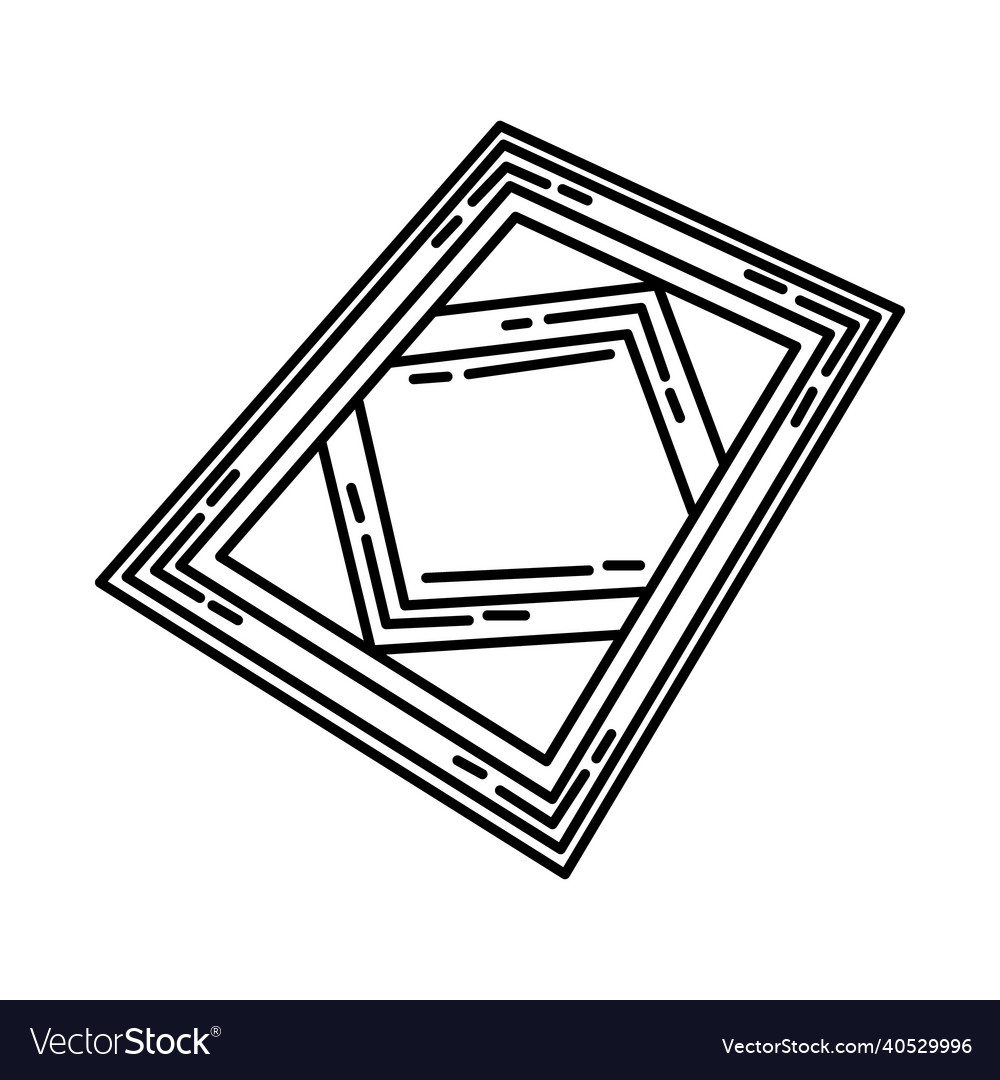 Carpet icon doodle hand drawn or outline