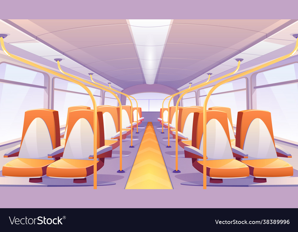 Cartoon Wallpaper Bus Interior