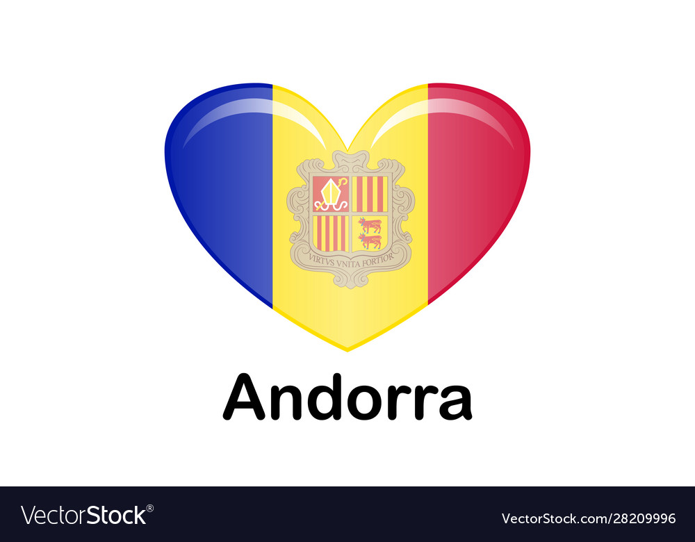 Flag andorra principality template