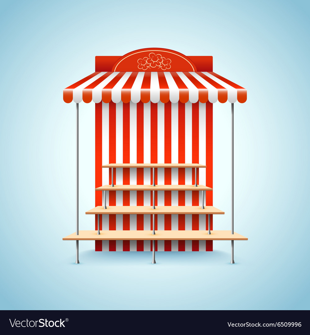 Flower stand Royalty Free Vector Image VectorStock