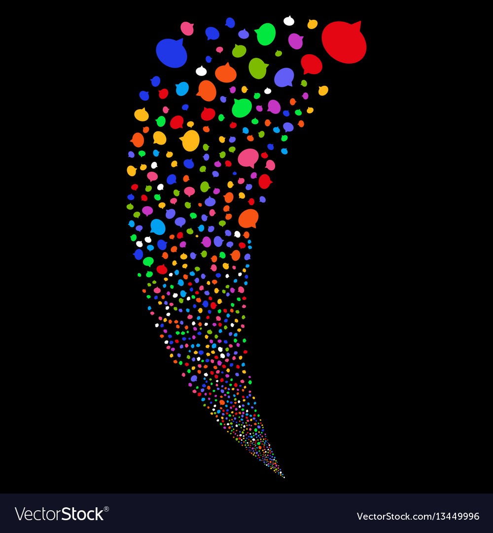 Hint random stream vector image Hint random stream