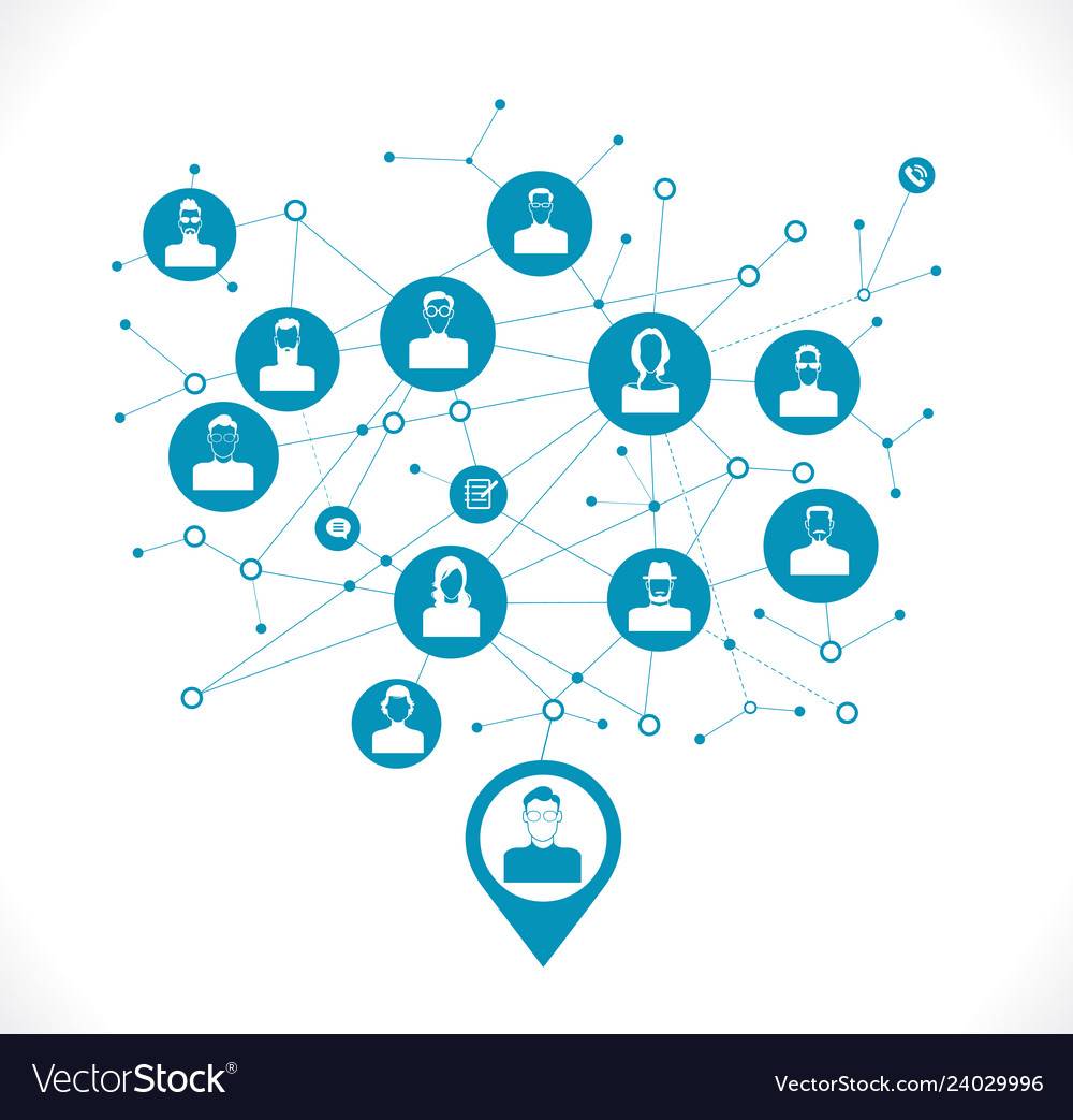 Man and social network