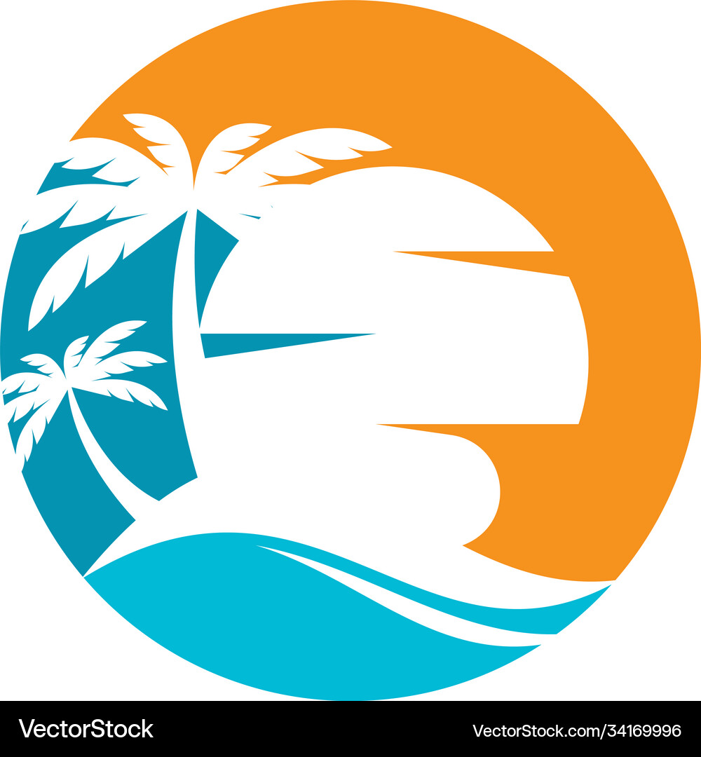 Palm tree summer Royalty Free Vector Image - VectorStock