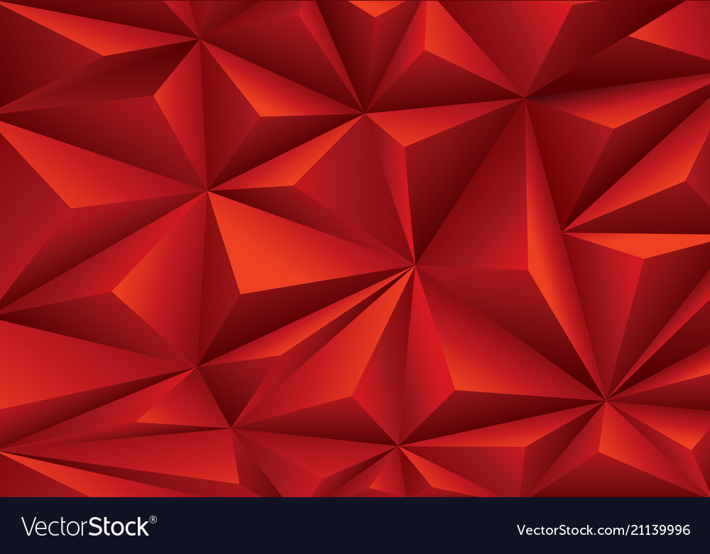 Red Polygon Abstract Background