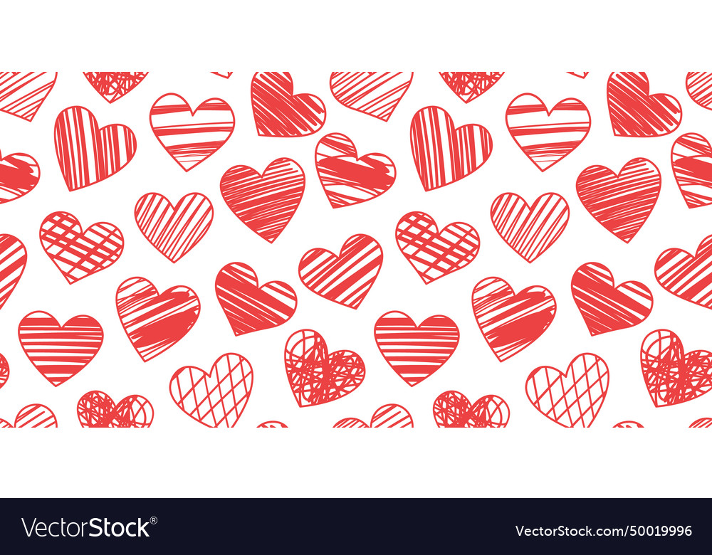 Red textured heart pattern background