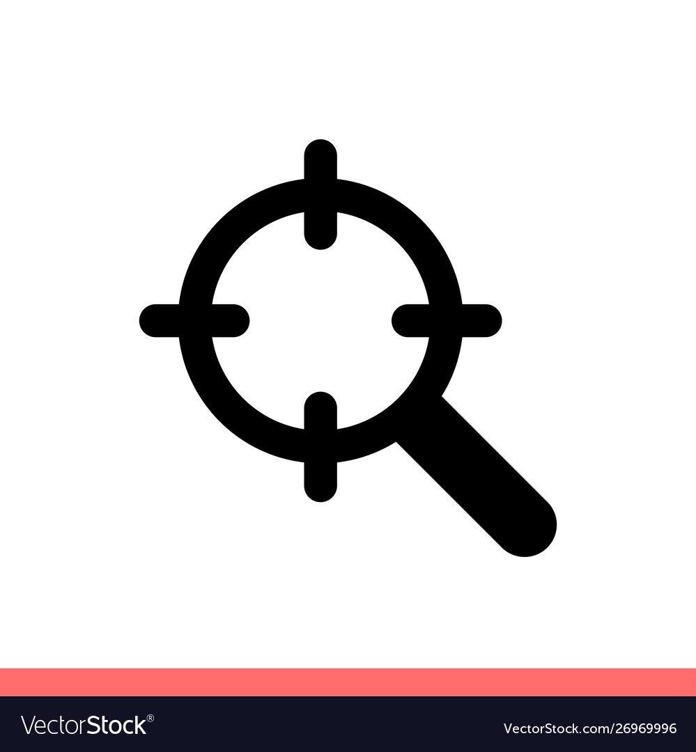 Seo target icon for web or mobile app vector image Seo target icon for web or mobile app