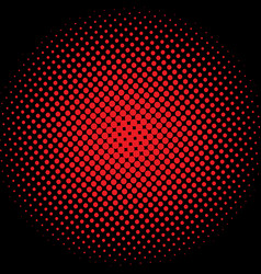 Halftone red and black dot background good Vector Image