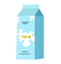 Natural fresh milk in paper Royalty Free Vector Image