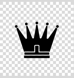 Crown icon in trendy flat style isolated on white Vector Image