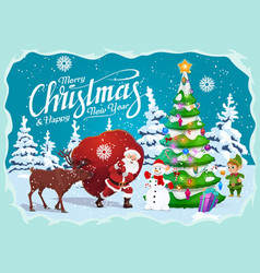 Beautiful christmas garland Royalty Free Vector Image