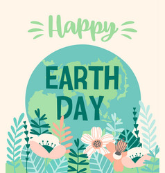 Earth day design for card poster banner Royalty Free Vector