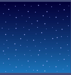 Starry night sky background Royalty Free Vector Image