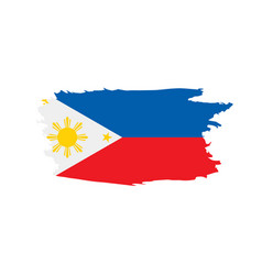 Philippines flag Royalty Free Vector Image - VectorStock