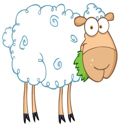 Black Sheep Cartoon Character Royalty Free Vector Image