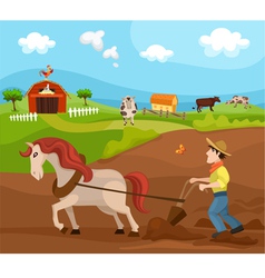 Farm Royalty Free Vector Image - VectorStock