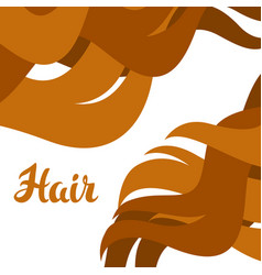 Portrait young woman in profile view with long Vector Image