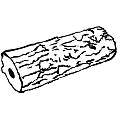 Wood log Royalty Free Vector Image - VectorStock