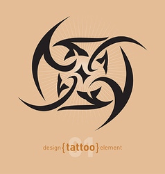 Abstract tribal tattoo design Royalty Free Vector Image