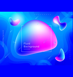Wave color background liquid flow paint 3d Vector Image