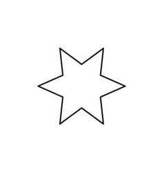 Star line icon Royalty Free Vector Image - VectorStock