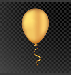 Black balloon on a transparent background Vector Image