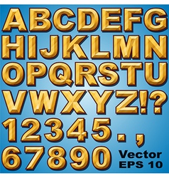 Chiseled Letters Royalty Free Vector Image - VectorStock