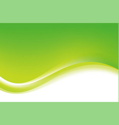 Abstract soft green yellow wave background design Vector Image