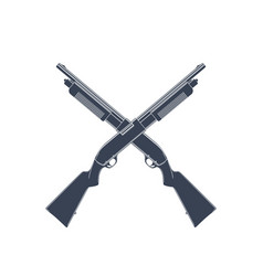 Cartoon shotguns weapon icons Royalty Free Vector Image