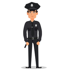 Police officer policeman Royalty Free Vector Image