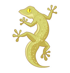 Black fast lizard reptile Royalty Free Vector Image