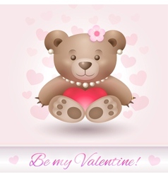 Bear in beautiful pose Royalty Free Vector Image