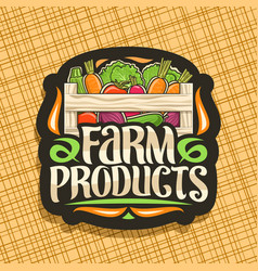 Logo for farm products Royalty Free Vector Image