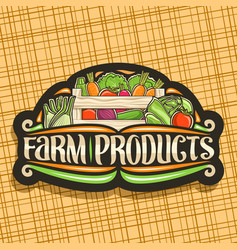 Logo For Farm Products Royalty Free Vector Image