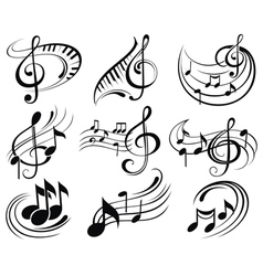 Music notes Royalty Free Vector Image - VectorStock