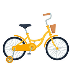 Kid bicycle on white background children bike Vector Image