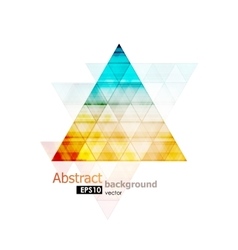 Orange polygon abstract triangle background Vector Image