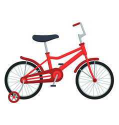 Bicycle With Red Frame Royalty Free Vector Image