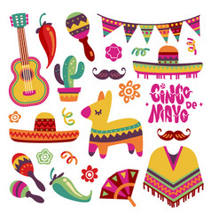 Mexican stickers Royalty Free Vector Image - VectorStock