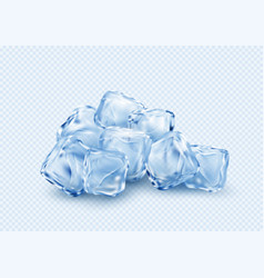 Ice cubes set Royalty Free Vector Image - VectorStock