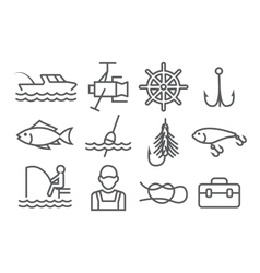 Download Fishing rod Royalty Free Vector Image - VectorStock