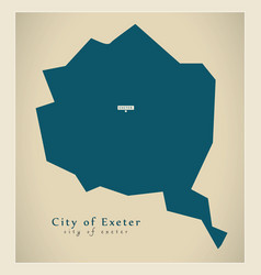Modern map - devon with districts uk Royalty Free Vector