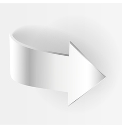 Arrow white banner Royalty Free Vector Image - VectorStock