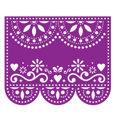 Papel picado template design with no text Vector Image