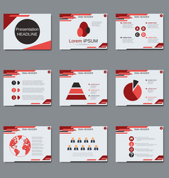professional business presentation template vector image