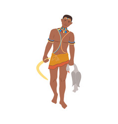 African Man In Traditional National Clothes Vector Image