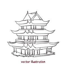 Pagoda Royalty Free Vector Image - VectorStock