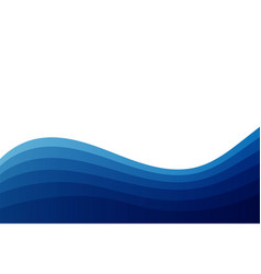 Abstract background with transparent blue wave Vector Image