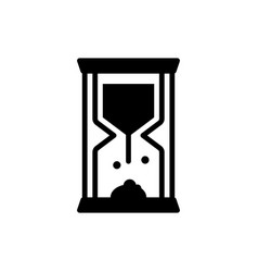 Sand clock icon hourglass symbol Royalty Free Vector Image