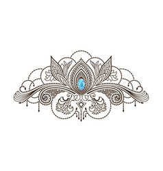 Beautiful Indian paisley ornament Royalty Free Vector Image