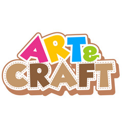 Font design for word art and craft Royalty Free Vector Image